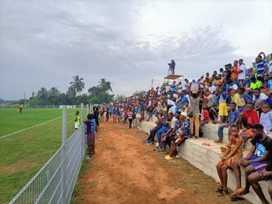 Football training at a sports project in Ghana by The Power of Sports