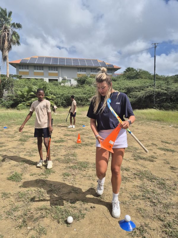 Hockey training at a sports project by The Power of Sports