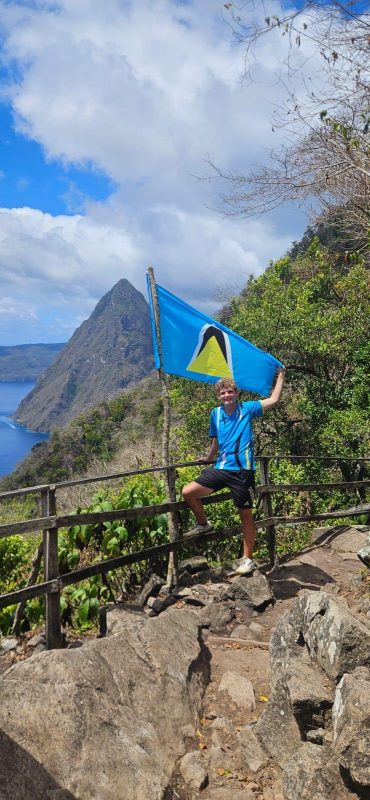 Gijs in Saint Lucia - De Kracht van Sport